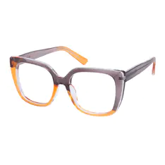Cat-eye Gray/Orange Eyeglasses