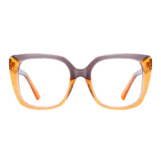 Cat-eye Gray/Orange Eyeglasses