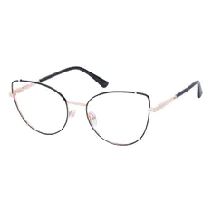 Cat-eye Black Gold Eyeglasses