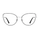 Cat-eye Black Gold Eyeglasses