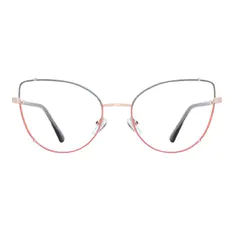 Cat-eye Blue/Pink Eyeglasses
