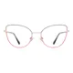 Cat-eye Blue/Pink Eyeglasses
