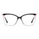 Cat-eye Black/Clear Eyeglasses