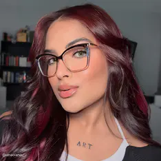 Cat-eye Tortoiseshell/Blue Eyeglasses