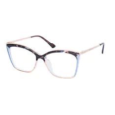 Cat-eye Tortoiseshell/Blue Eyeglasses