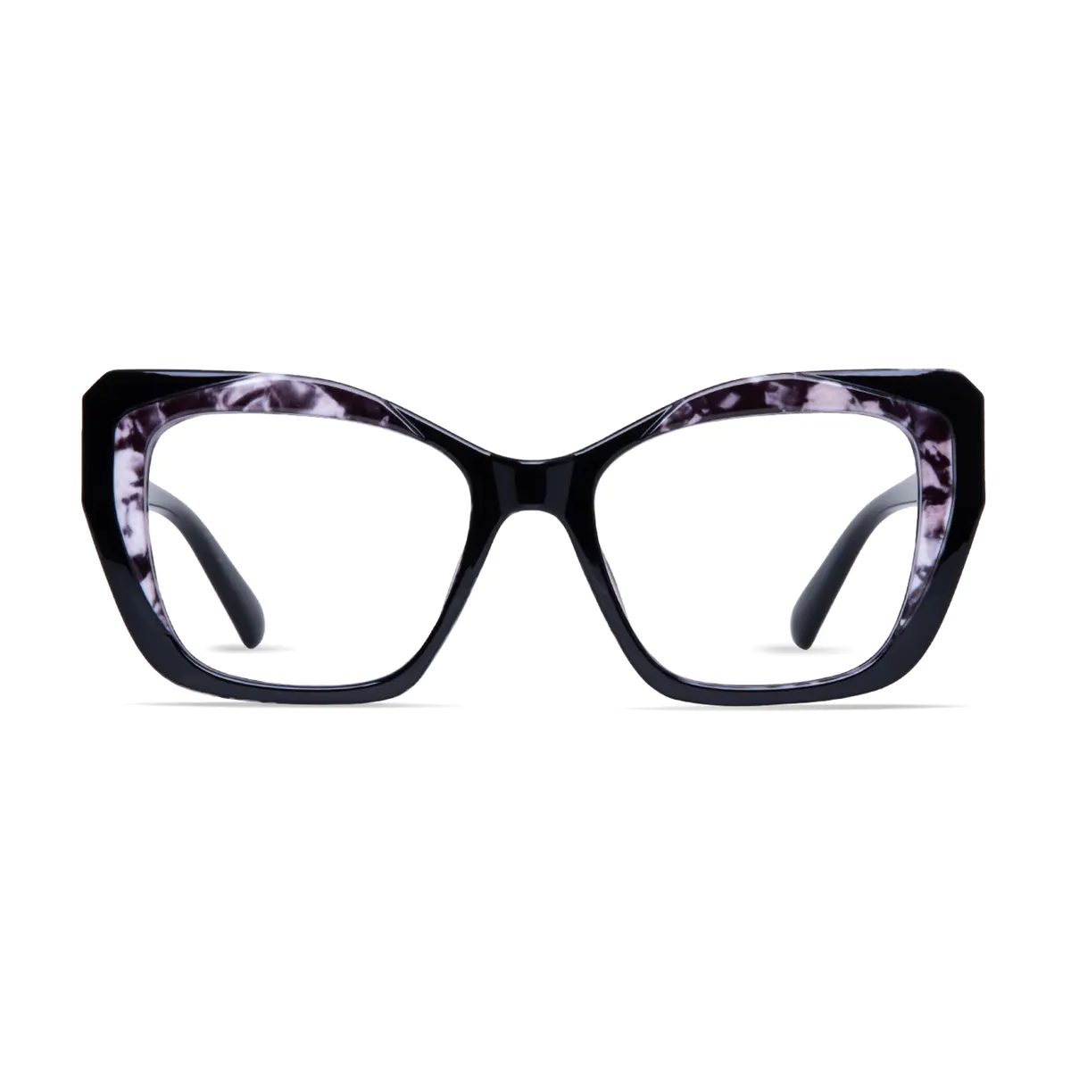 Square Dark Tortoiseshell Eyeglasses