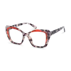 Square Red/Tortoiseshell Eyeglasses