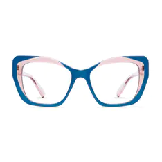 Square Pink/Blue Eyeglasses