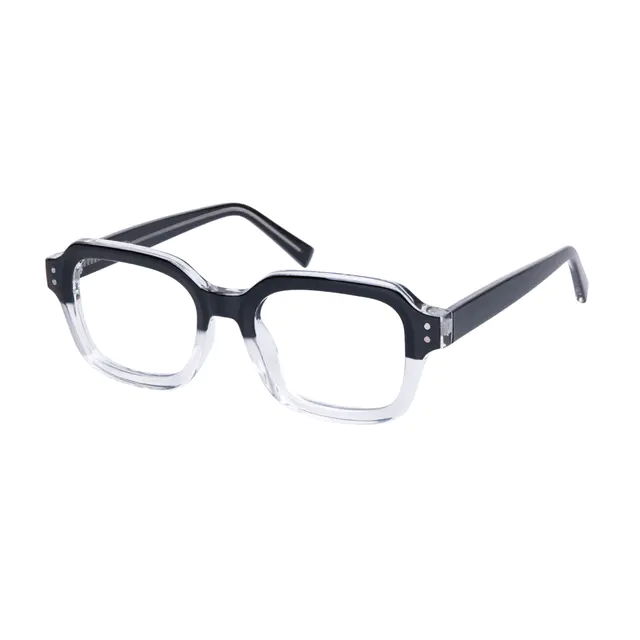 Rectangle Black/Clear Eyeglasses
