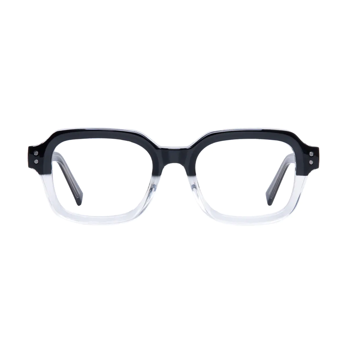 Rectangle Black/Clear Eyeglasses