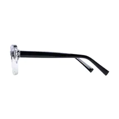 Rectangle Black/Clear Eyeglasses