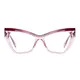 Cat-eye Transparent Pink Eyeglasses