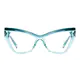 Cat-eye Transparent Green Eyeglasses