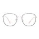 Square Black/Pink Gold Eyeglasses
