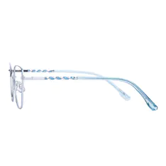 Square Light Blue Eyeglasses