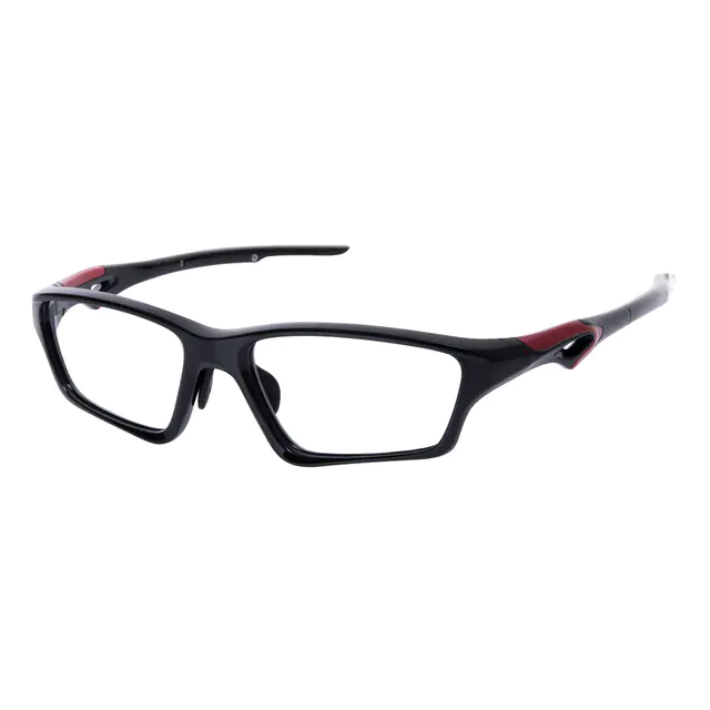 Rectangle Black Sport Eyeglasses