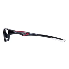 Rectangle Black Sport Eyeglasses