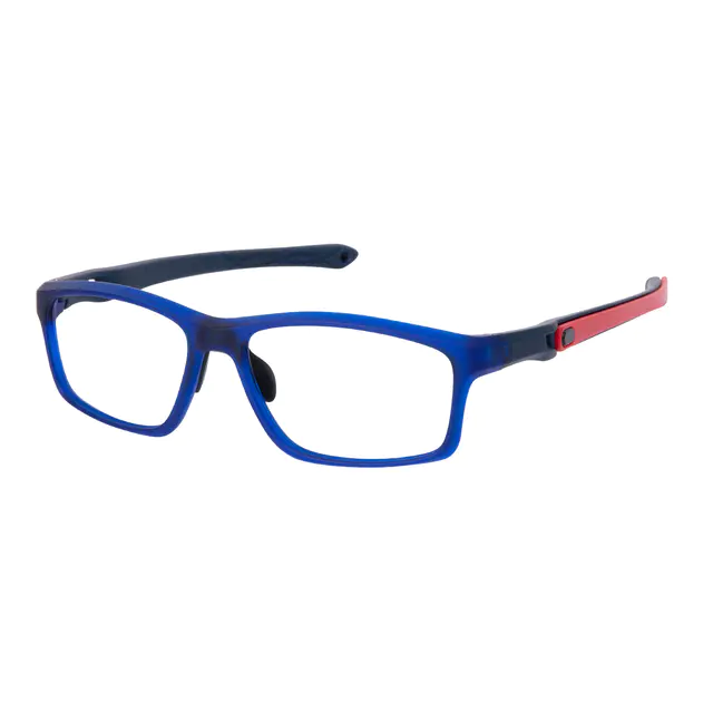 Rectangle Blue Sport Eyeglasses