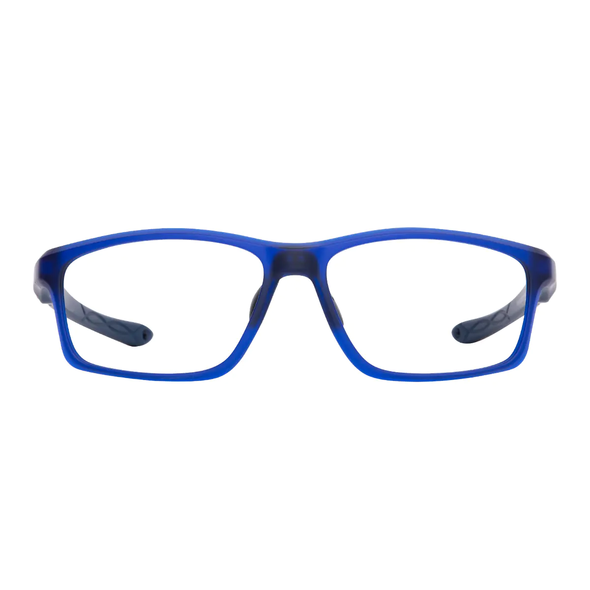 Rectangle Blue Sport Eyeglasses