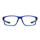 Rectangle Blue Sport Eyeglasses