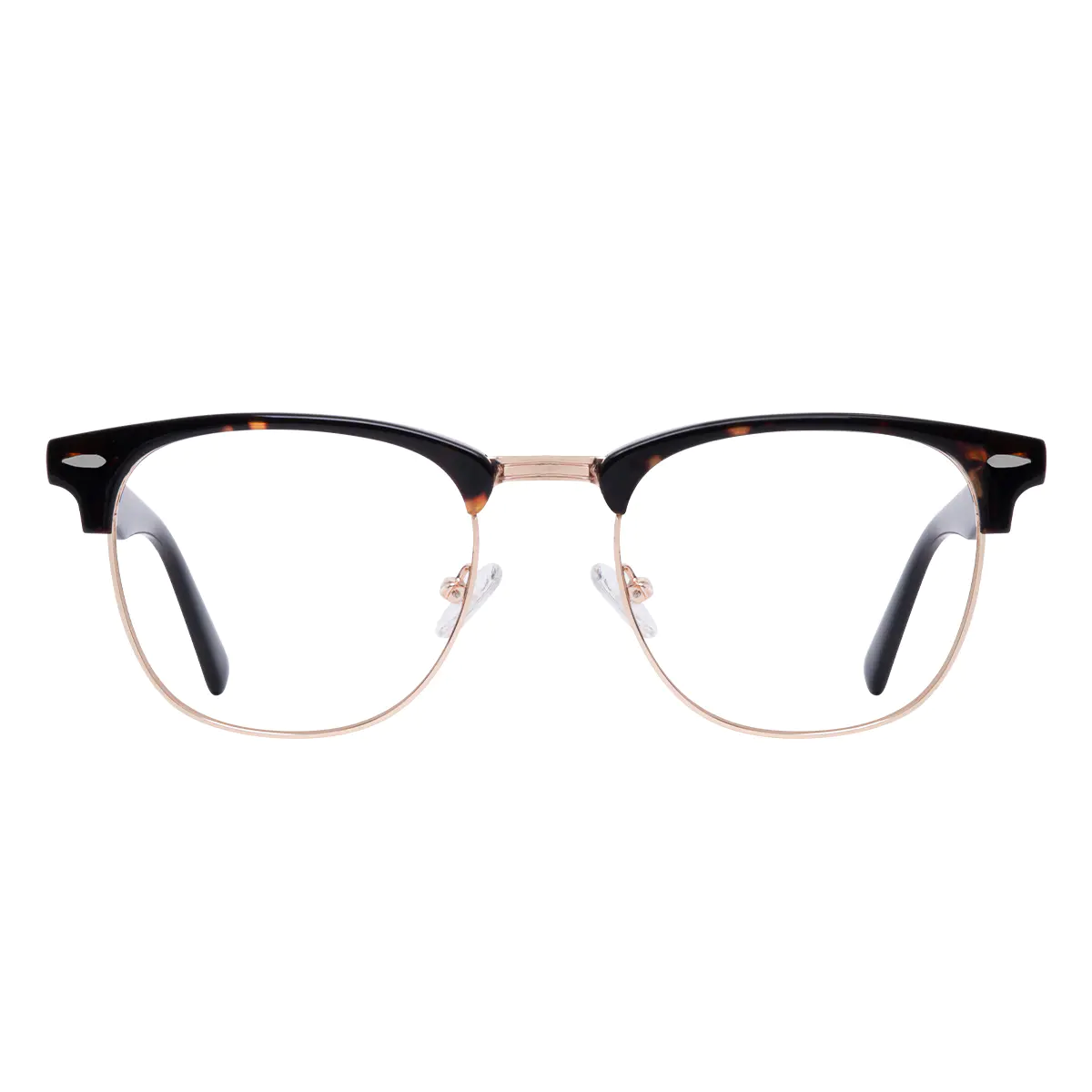 Browline Tortoiseshell Gold Eyeglasses