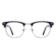 Browline Blue/Silver Eyeglasses