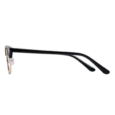 Browline Black Gold Eyeglasses