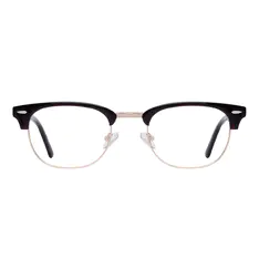 Browline Brown/Gold Eyeglasses