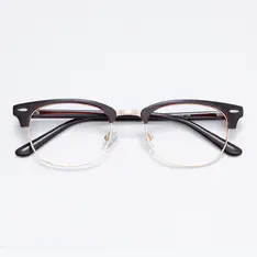 Browline Brown/Gold Eyeglasses