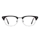Browline Brown/Silver Eyeglasses