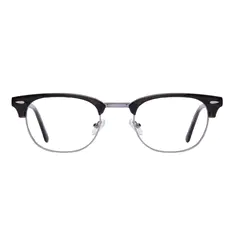 Browline Gray/Silver Eyeglasses