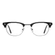 Browline Gray/Silver Eyeglasses