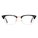 Browline Tortoiseshell Gold Eyeglasses