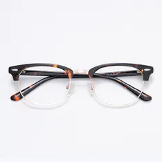 Browline Tortoiseshell Gold Eyeglasses