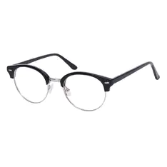 Browline Blue/Silver Eyeglasses