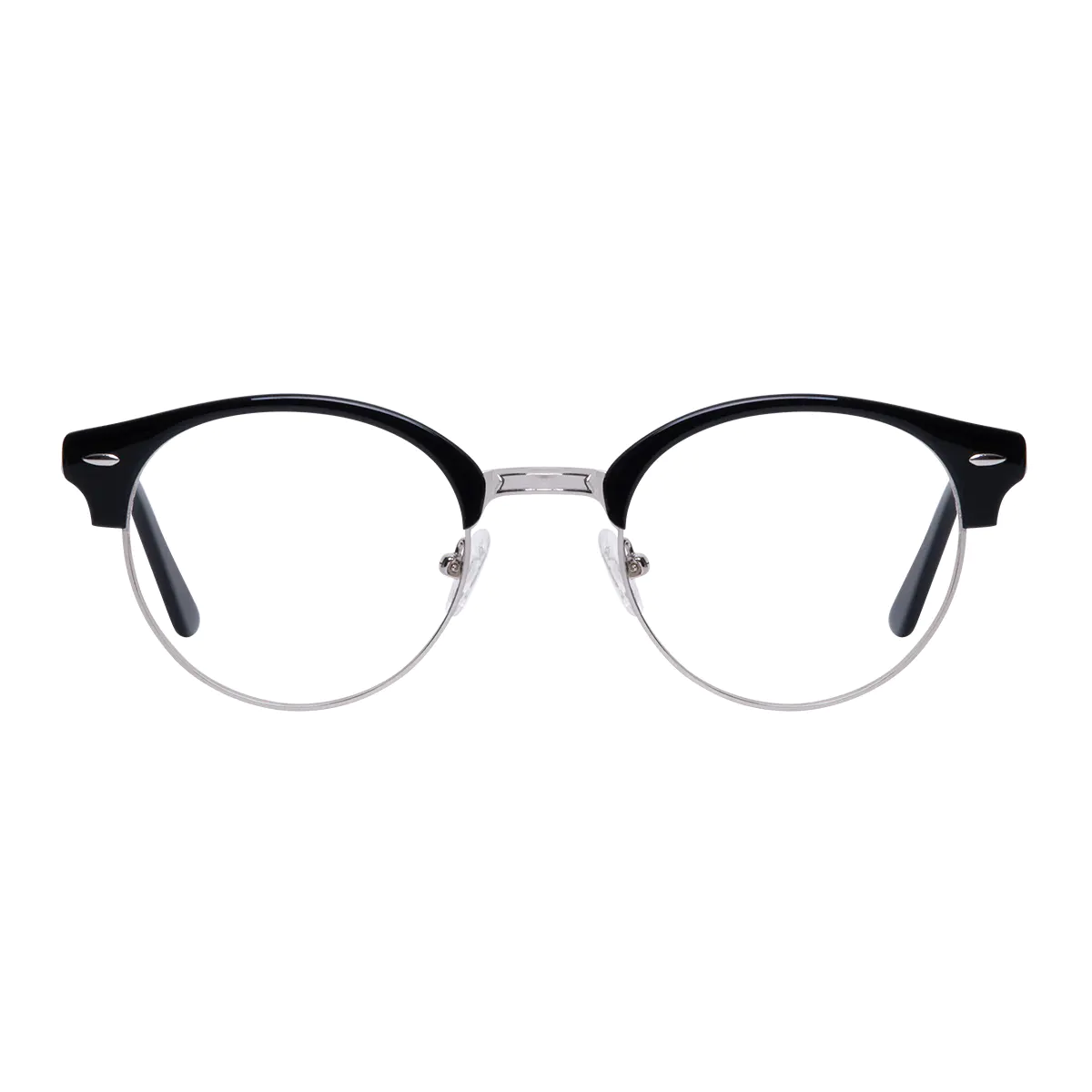 Browline Blue/Silver Eyeglasses
