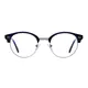 Browline Blue/Silver Eyeglasses