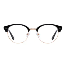Browline Gold/Black Eyeglasses