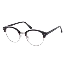 Browline Black/Red Eyeglasses