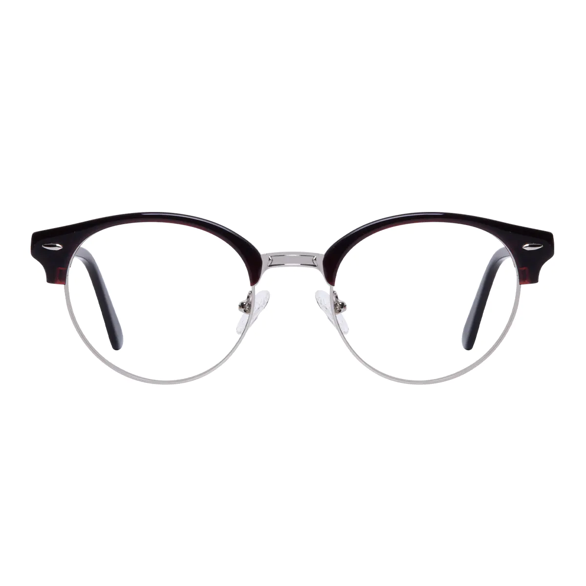 Browline Black/Red Eyeglasses
