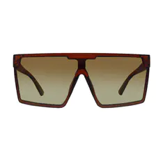 Aviator Transparent Brown Sunglasses