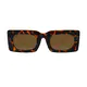 Rectangle Tortoiseshell Sunglasses