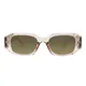 Rectangle Light Brown Sunglasses