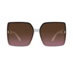 Square White Sunglasses