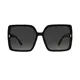 Square Black Sunglasses