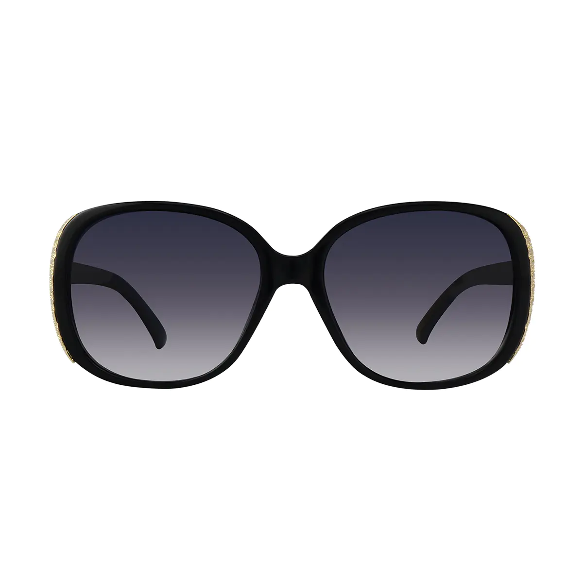 Oval Black Sunglasses