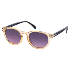Oval Transparent Yellow Sunglasses