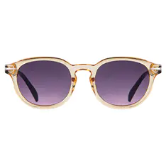 Oval Transparent Yellow Sunglasses