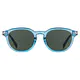 Oval Transparent Blue Sunglasses