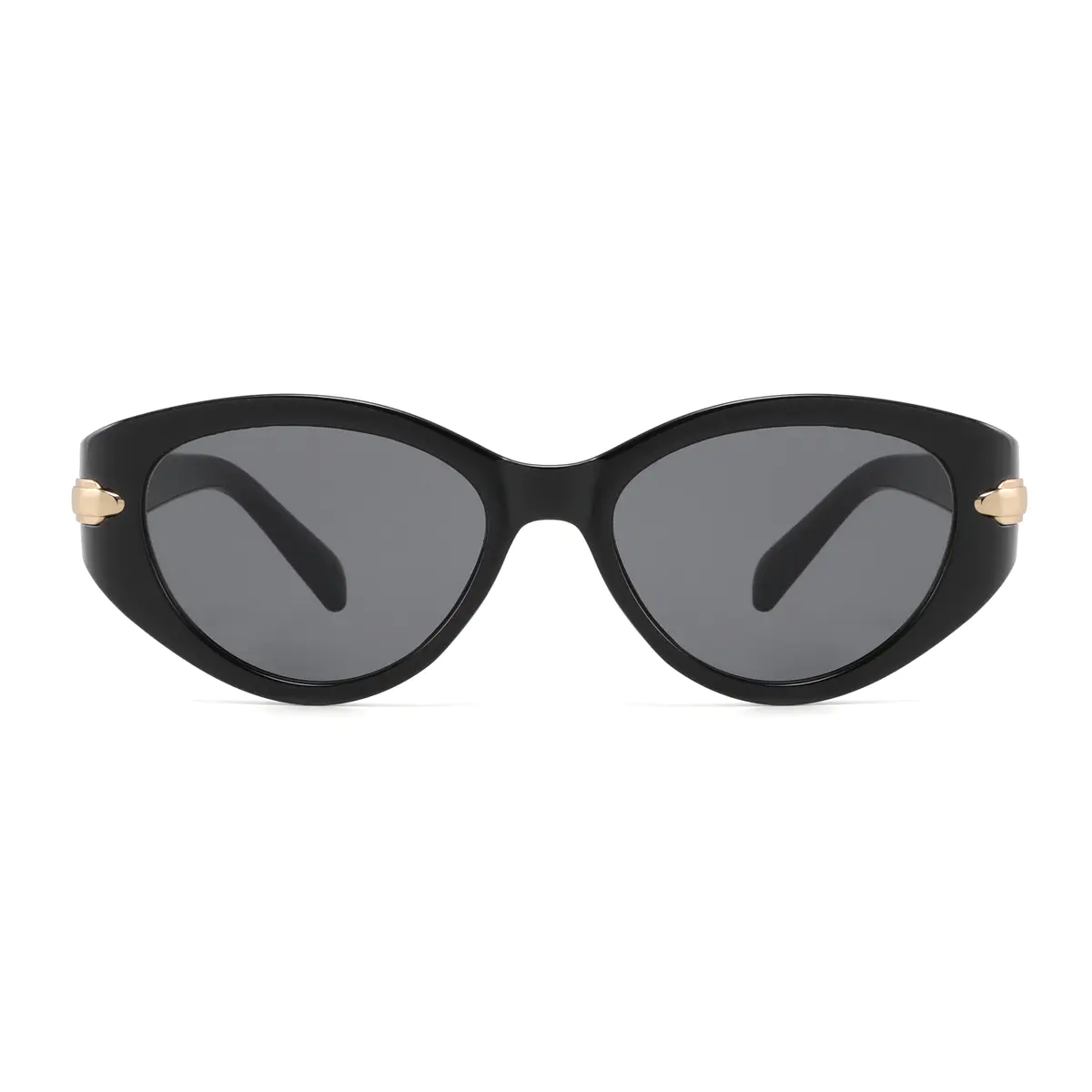 Oval Black Sunglasses